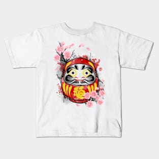 Sakura Daruma Kids T-Shirt